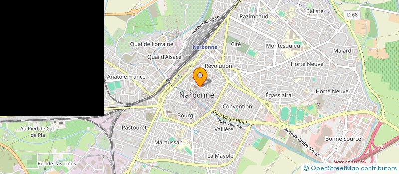 localisation de l'entreprise POESIE EN SCENE  NARBONNE