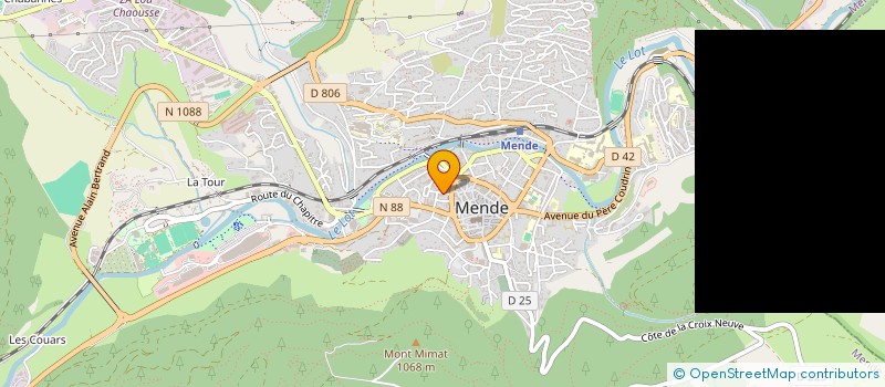 localisation de l'entreprise POESIE EN TERRE DE LOZERE PETDL  MENDE