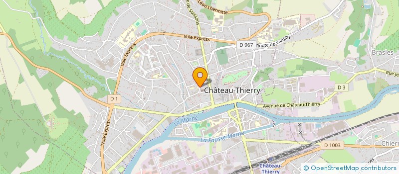 localisation de l'entreprise POESIE URBAINE à CHATEAU-THIERRY
