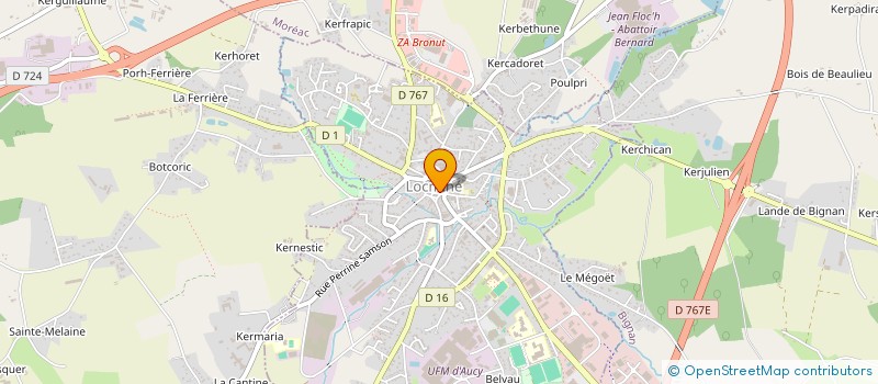 localisation de l'entreprise POESIE56  LOCMINE