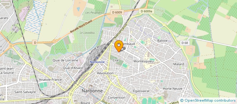 localisation de l'entreprise POEZL  NARBONNE