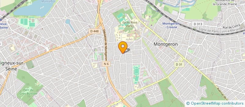 localisation de l'entreprise POF à MONTGERON