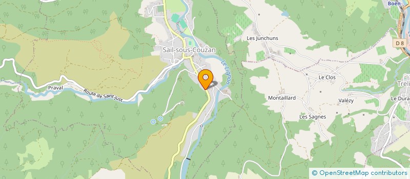 localisation de l'entreprise POG  SAIL-SOUS-COUZAN