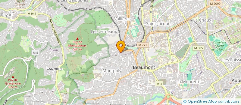 localisation de l'entreprise POG IMMOBILIER  CLERMONT-FERRAND