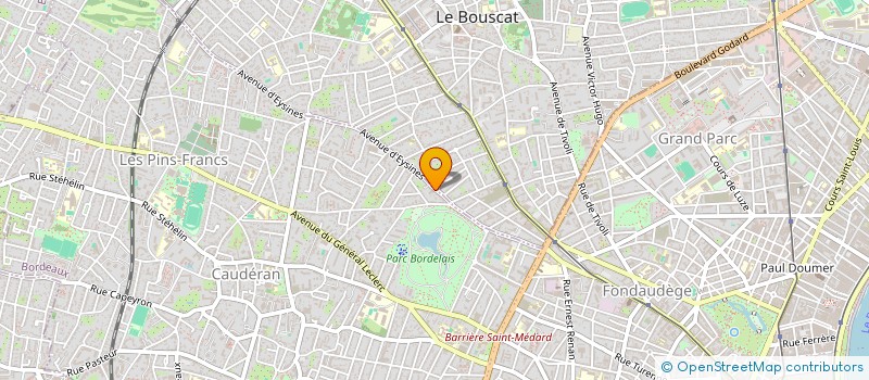 localisation de l'entreprise POGAM-BALDY  BORDEAUX