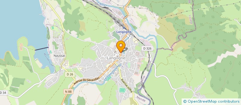 localisation de l'entreprise POGANA  LANGOGNE