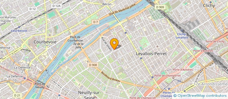 localisation de l'entreprise POGD LUSIGNY à LEVALLOIS-PERRET