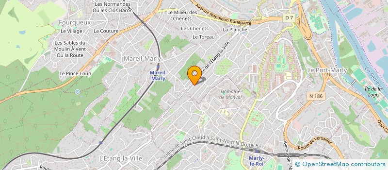 localisation de l'entreprise POGGIA PATRIMOINE  LE PECQ