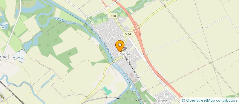 localisation de l'entreprise POGNY ALIMENTATION  POGNY