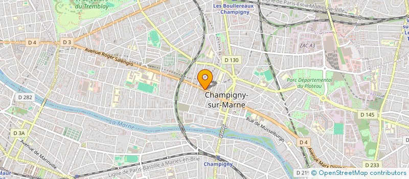 localisation de l'entreprise POGOTA à CHAMPIGNY-SUR-MARNE