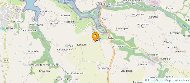 localisation de l'entreprise POHER DISTRIBUTION  PLOUVIEN