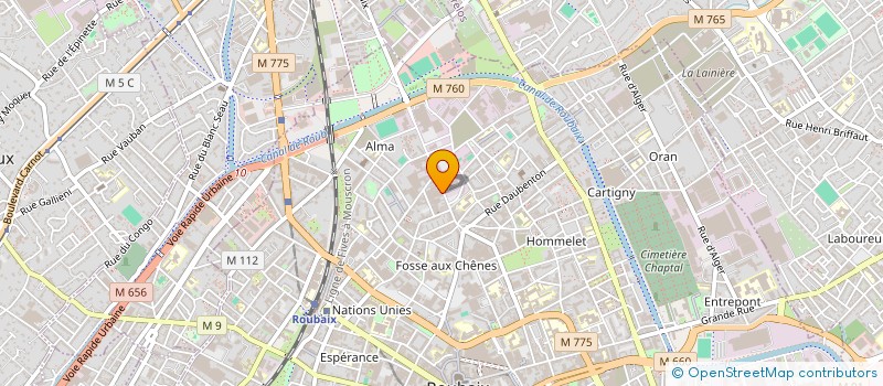 localisation de l'entreprise POHORCA  ROUBAIX