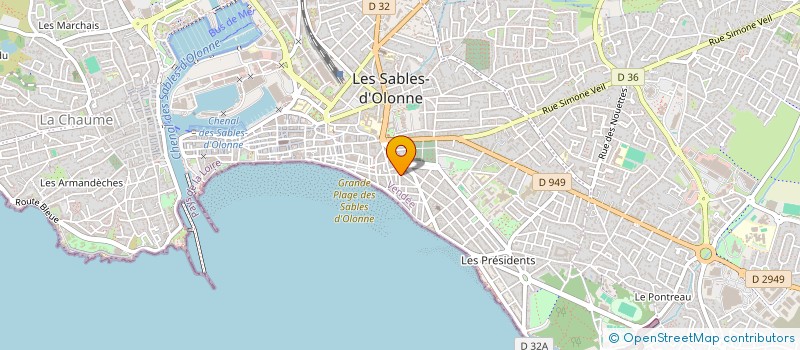 localisation de l'entreprise POHU à LES SABLES D'OLONNE