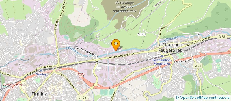localisation de l'entreprise POIDS LOURD ONDAINE à LE CHAMBON-FEUGEROLLES