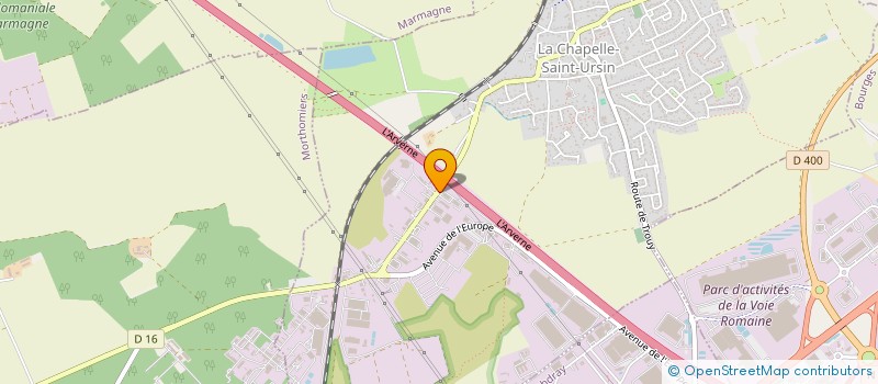 localisation de l'entreprise POIDS LOURDS 18  LA CHAPELLE-SAINT-URSIN