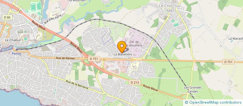 localisation de l'entreprise POIDS LOURDS ATLANTIQUE SERVICE  PORNIC