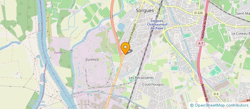 localisation de l'entreprise POIDS LOURS DIFFUSION à SORGUES