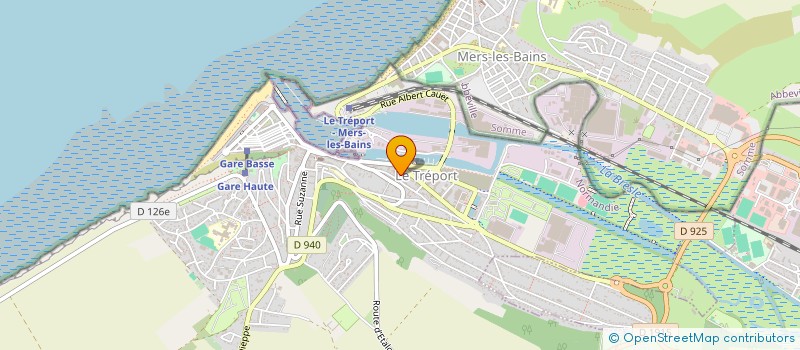 localisation de l'entreprise POIDVIN PRIMEURS  LE TREPORT