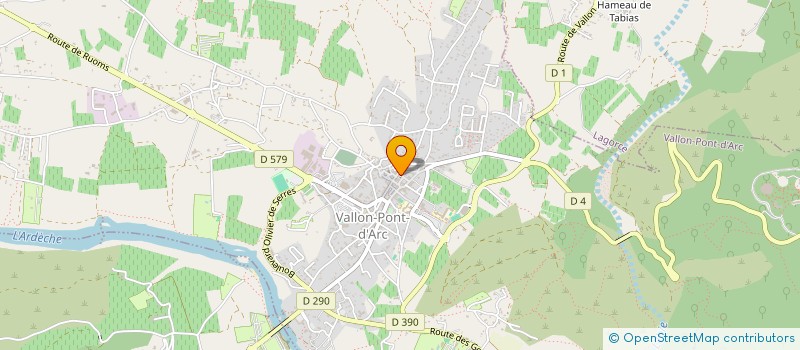 localisation de l'entreprise POIEIN  VALLON-PONT-D'ARC