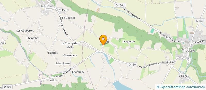 localisation de l'entreprise POIESIS ACTIVITE ARTISTIQUE  THODURE