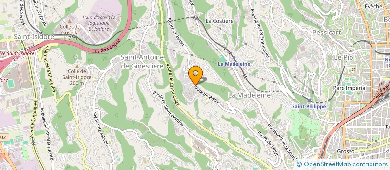 localisation de l'entreprise POIL DE GRENOUILLE à NICE