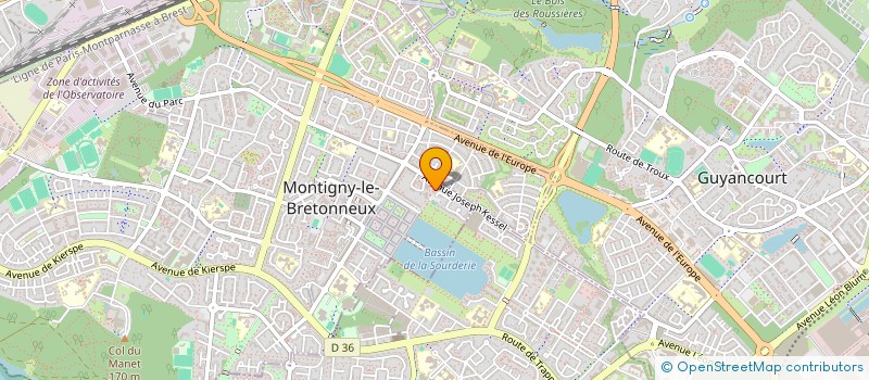 localisation de l'entreprise POIL O RESTO  MONTIGNY-LE-BRETONNEUX