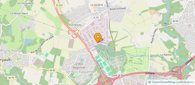 localisation de l'entreprise POILANE à TREILLIERES