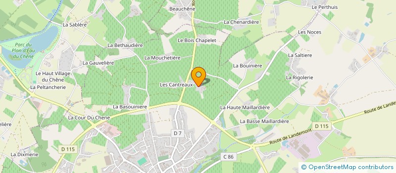 localisation de l'entreprise POILANE ALBERT EARL à LE LOROUX-BOTTEREAU