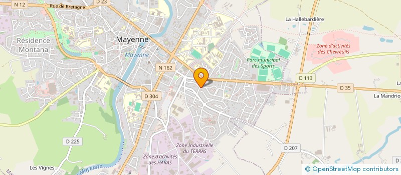 localisation de l'entreprise POILOPAT EDITIONS à MAYENNE