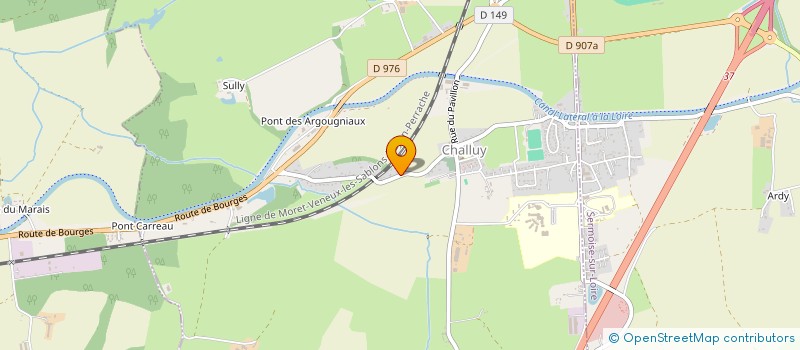 localisation de l'entreprise POILUS NIVERNAIS SOC à CHALLUY