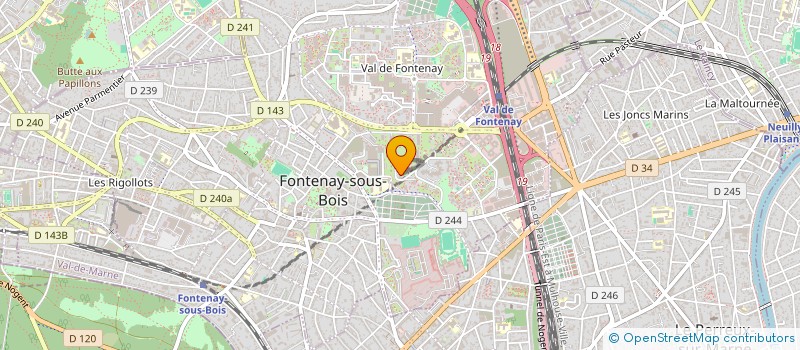 localisation de l'entreprise POINCARD à FONTENAY-SOUS-BOIS