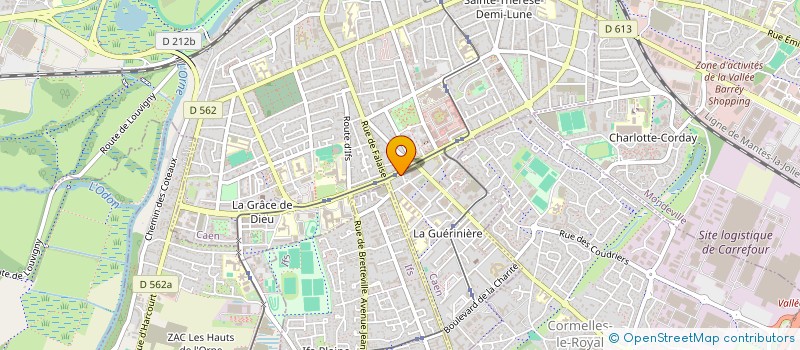 localisation de l'entreprise POINCARE à CAEN