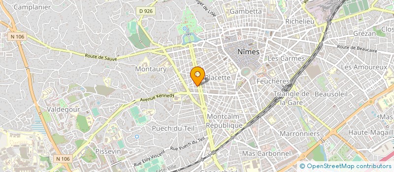 localisation de l'entreprise POINCARE  NIMES
