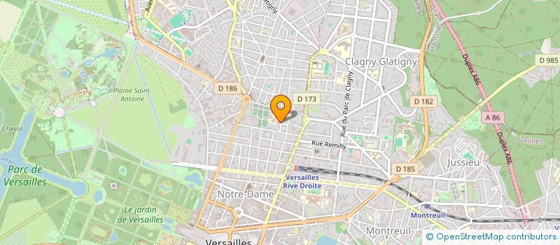 localisation de l'entreprise POINCARE CONSEILS à VERSAILLES