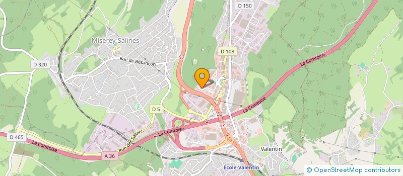 localisation de l'entreprise POINCARE IMMOBILIER  MISEREY-SALINES