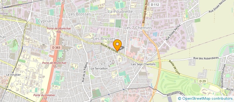 localisation de l'entreprise POINCHO AMIFLUT à VAULX-EN-VELIN