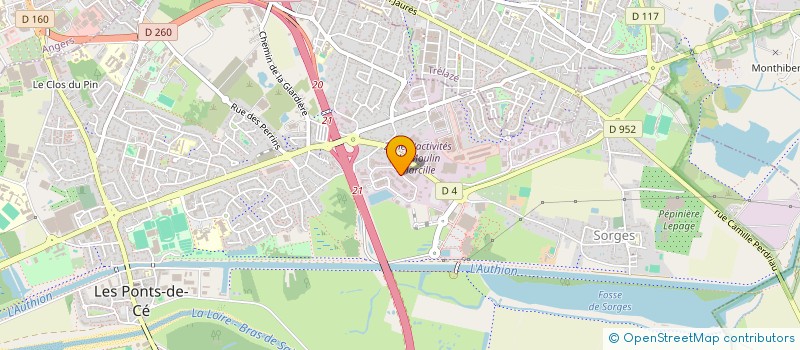 localisation de l'entreprise POINET IMMO  LES PONTS-DE-CE