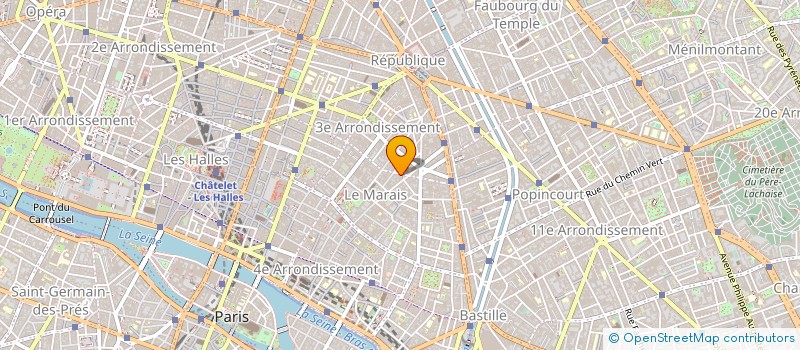 localisation de l'entreprise POINEUF à PARIS