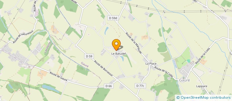 localisation de l'entreprise POING DANS L'OEIL DOIGT DANS L'OREILLE  GAURE