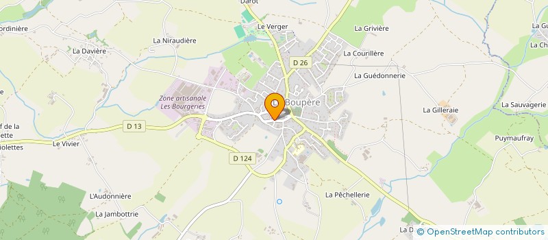 localisation de l'entreprise POINGT CHAILLOUX LMNP à LE BOUPERE