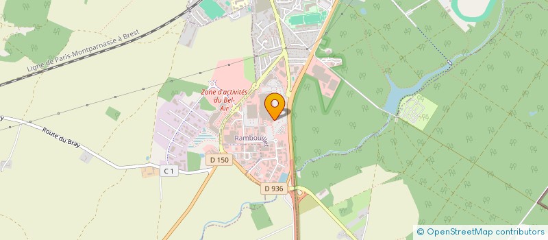 localisation de l'entreprise POINPEL  RAMBOUILLET