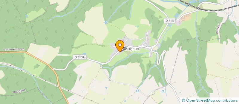 localisation de l'entreprise POINSEL MENUISERIES ET AMENAGEMENTS à ROUGEUX
