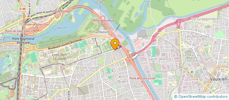 localisation de l'entreprise POINSONNET FILS à VILLEURBANNE