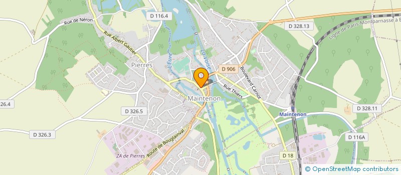 localisation de l'entreprise POINSOT-FISSEUX à MAINTENON