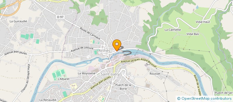 localisation de l'entreprise POINSOT INGENIERIE à ARTHES