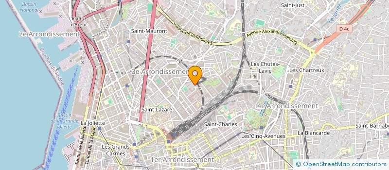 localisation de l'entreprise POINT 14  MARSEILLE