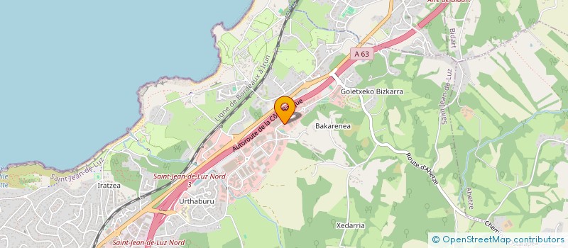 localisation de l'entreprise POINT 2 COM à SAINT-JEAN-DE-LUZ