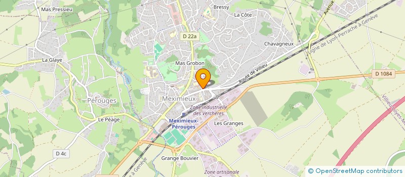 localisation de l'entreprise POINT 2 VUES  MEXIMIEUX