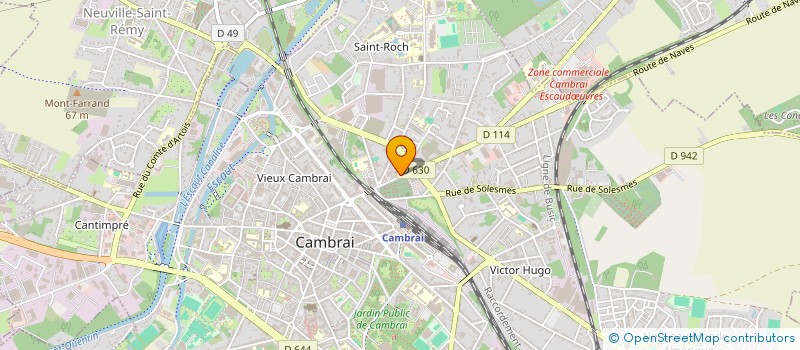 localisation de l'entreprise POINT A à CAMBRAI