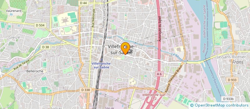 localisation de l'entreprise POINT A à VILLEFRANCHE-SUR-SAONE